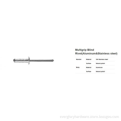 Multigrip Blind Rivet(Aluminum&Stainless steel)